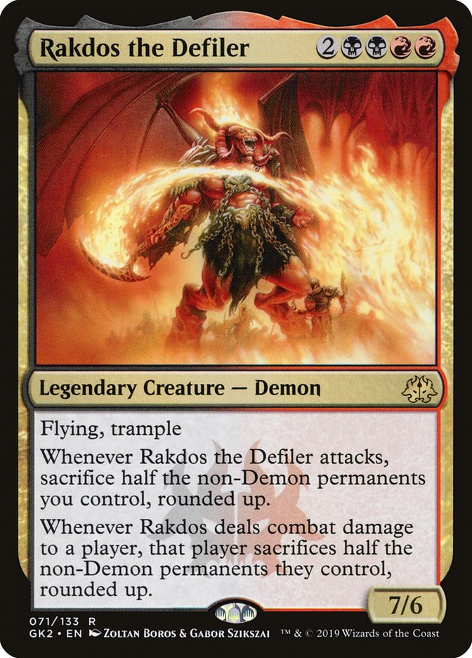 Rakdos the Defiler [Ravnica Allegiance Guild Kit] | Jomio and Rueliete's Cards and Comics