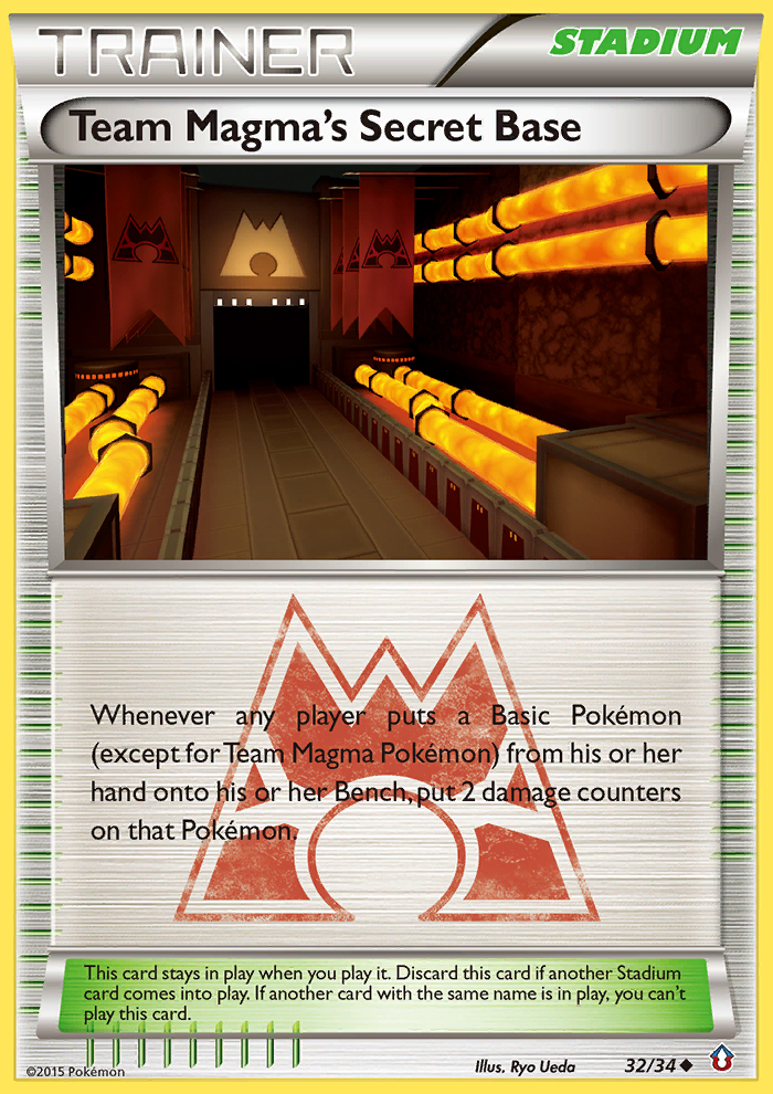 Team Magma's Secret Base (32/34) [XY: Double Crisis] | Jomio and Rueliete's Cards and Comics