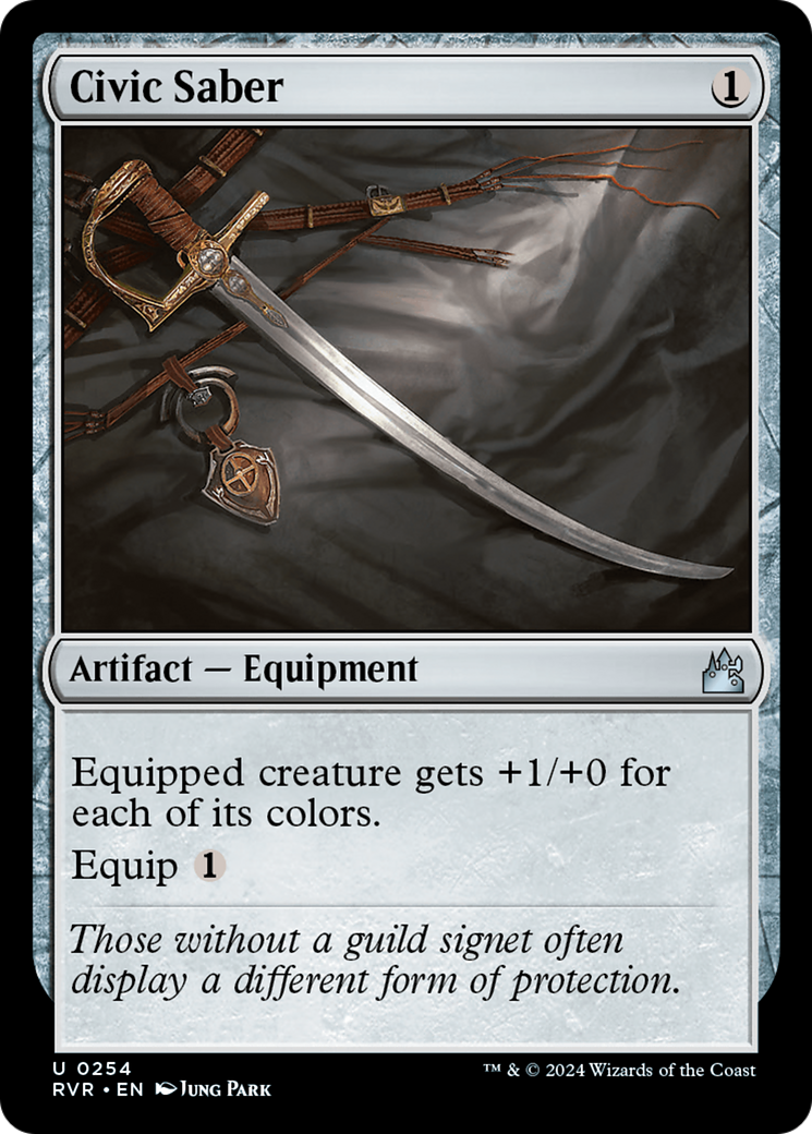 Civic Saber [Ravnica Remastered] | Jomio and Rueliete's Cards and Comics