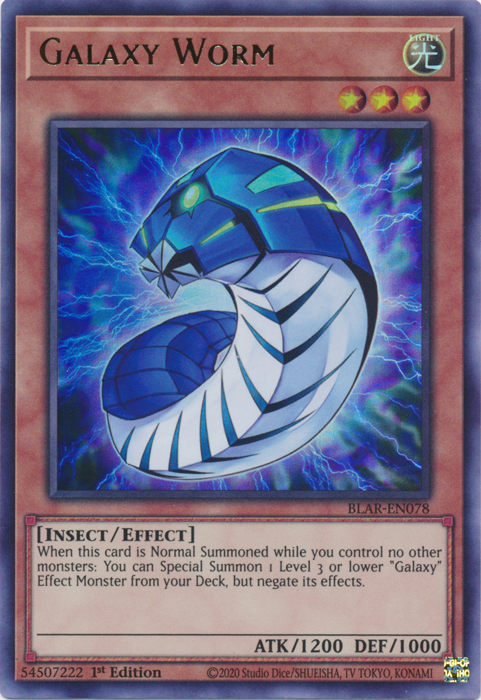 Galaxy Worm [BLAR-EN078] Ultra Rare | Jomio and Rueliete's Cards and Comics
