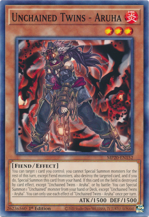 Unchained Twins - Aruha [MP20-EN152] Common | Jomio and Rueliete's Cards and Comics
