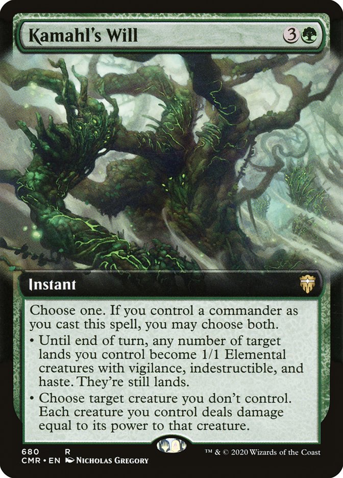 Kamahl's Will (Extended Art) [Commander Legends] | Jomio and Rueliete's Cards and Comics