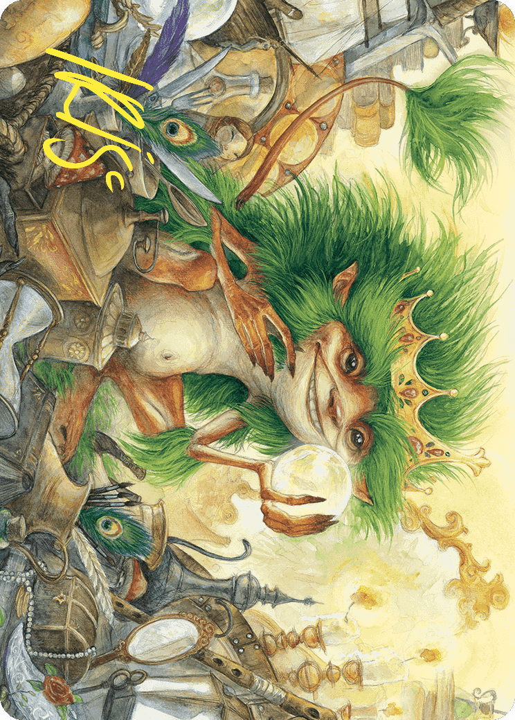 Knickknack Ouphe Art Card (Gold-Stamped Signature) [Wilds of Eldraine Art Series] | Jomio and Rueliete's Cards and Comics