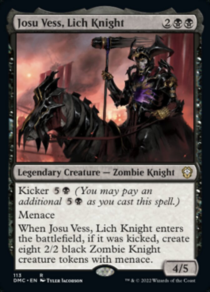 Josu Vess, Lich Knight [Dominaria United Commander] | Jomio and Rueliete's Cards and Comics