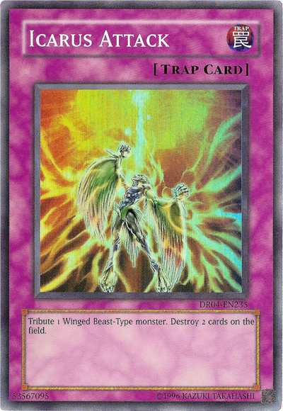 Icarus Attack [DR04-EN235] Super Rare | Jomio and Rueliete's Cards and Comics