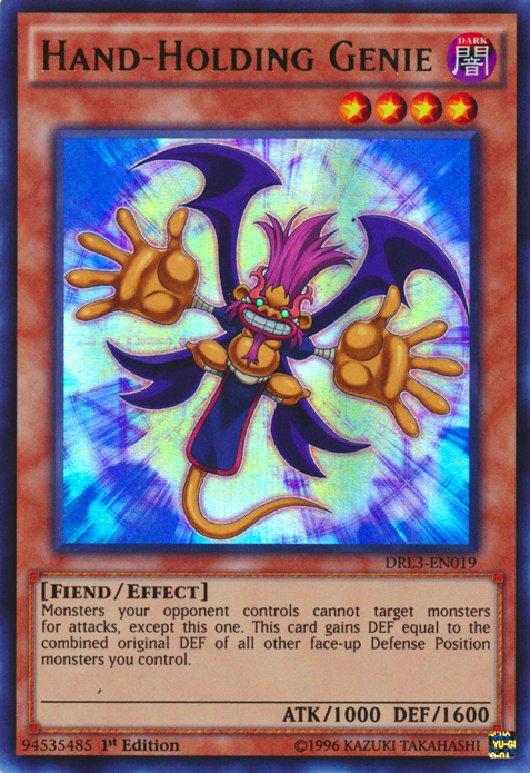 Hand-Holding Genie [DRL3-EN019] Ultra Rare | Jomio and Rueliete's Cards and Comics
