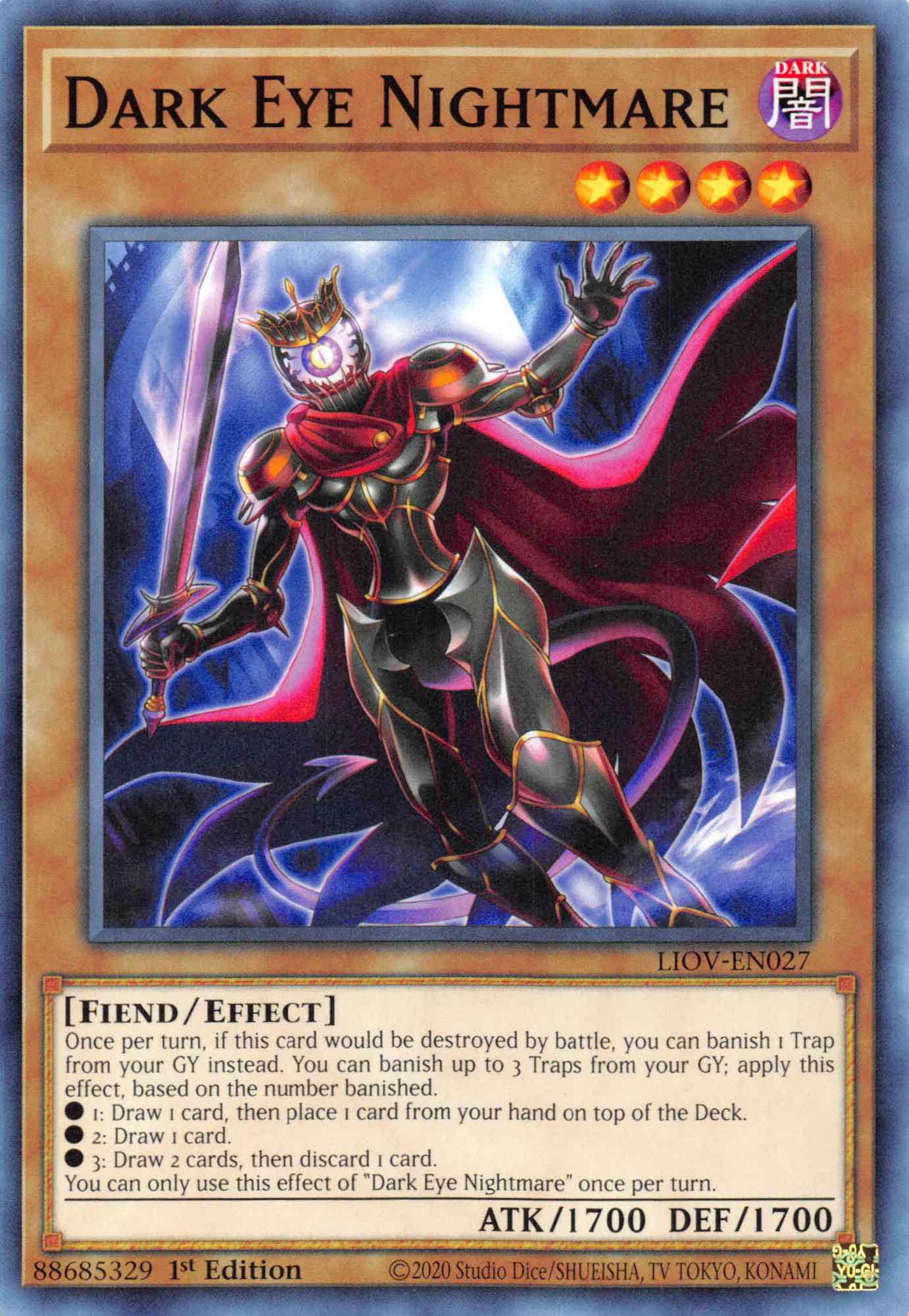 Dark Eye Nightmare [LIOV-EN027] Common | Jomio and Rueliete's Cards and Comics