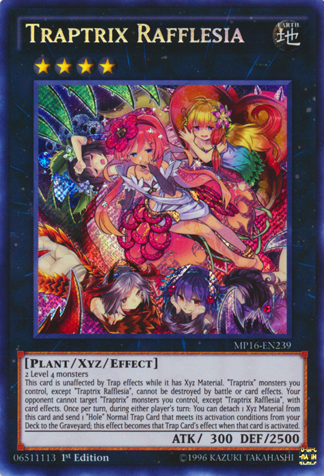 Traptrix Rafflesia [MP16-EN239] Secret Rare | Jomio and Rueliete's Cards and Comics