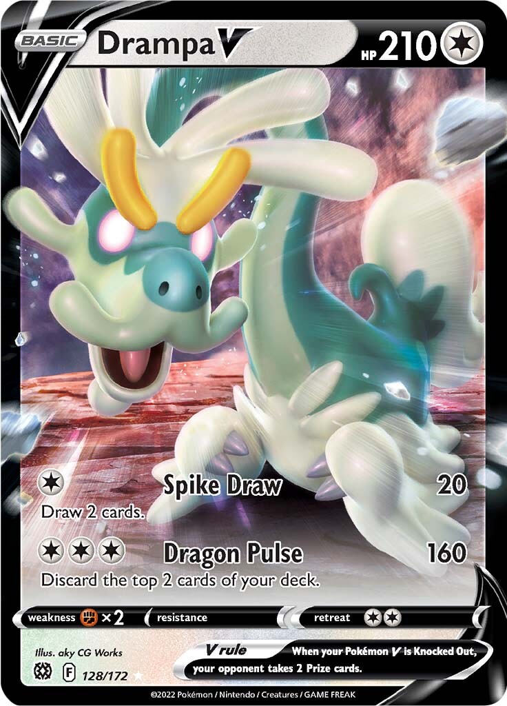 Drampa V (128/172) [Sword & Shield: Brilliant Stars] | Jomio and Rueliete's Cards and Comics