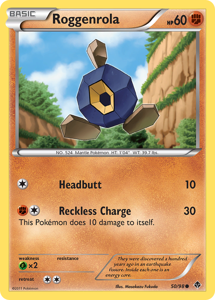 Roggenrola (50/98) [Black & White: Emerging Powers] | Jomio and Rueliete's Cards and Comics