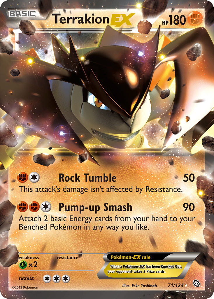 Terrakion EX (71/124) [Black & White: Dragons Exalted] | Jomio and Rueliete's Cards and Comics