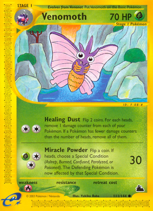 Venomoth (111/144) [Skyridge] | Jomio and Rueliete's Cards and Comics