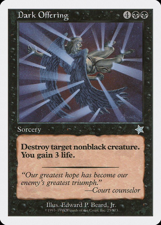 Dark Offering [Starter 1999] | Jomio and Rueliete's Cards and Comics