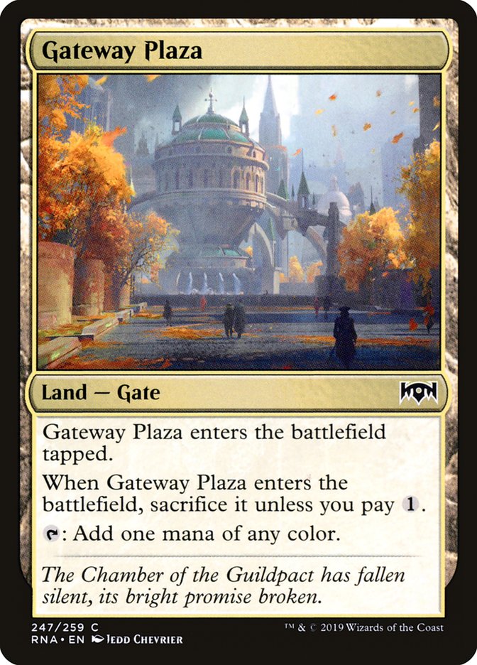 Gateway Plaza [Ravnica Allegiance] | Jomio and Rueliete's Cards and Comics