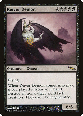 Reiver Demon [Mirrodin] | Jomio and Rueliete's Cards and Comics