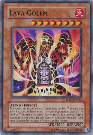 Lava Golem [RP02-EN082] Super Rare | Jomio and Rueliete's Cards and Comics