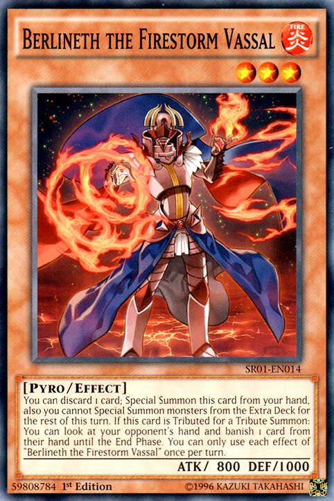 Berlineth the Firestorm Vassal [SR01-EN014] Common | Jomio and Rueliete's Cards and Comics