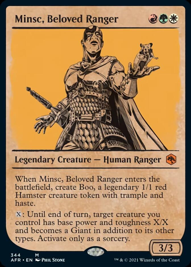 Minsc, Beloved Ranger (Showcase) [Dungeons & Dragons: Adventures in the Forgotten Realms] | Jomio and Rueliete's Cards and Comics