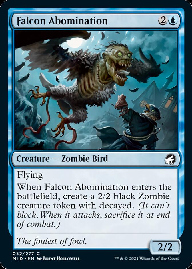 Falcon Abomination [Innistrad: Midnight Hunt] | Jomio and Rueliete's Cards and Comics