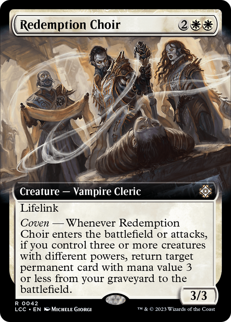 Redemption Choir (Extended Art) [The Lost Caverns of Ixalan Commander] | Jomio and Rueliete's Cards and Comics