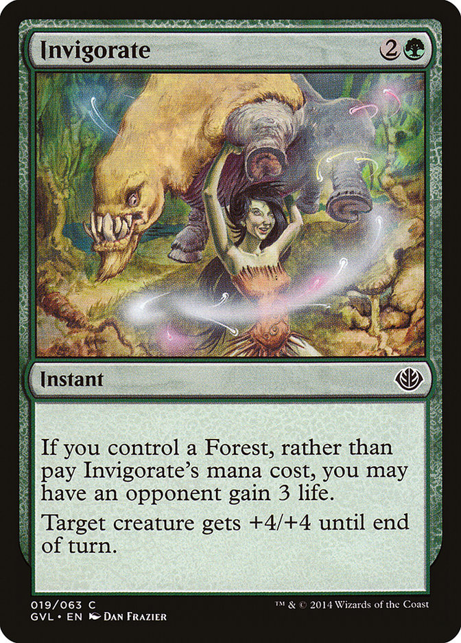 Invigorate (Garruk vs. Liliana) [Duel Decks Anthology] | Jomio and Rueliete's Cards and Comics