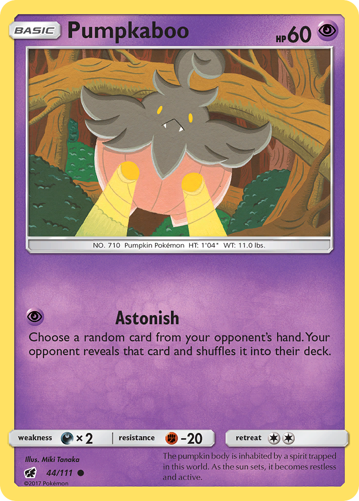 Pumpkaboo (44/111) [Sun & Moon: Crimson Invasion] | Jomio and Rueliete's Cards and Comics