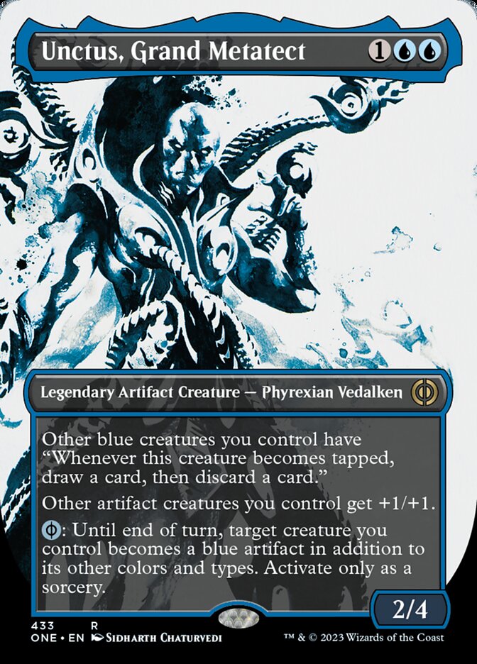 Unctus, Grand Metatect (Borderless Ichor Step-and-Compleat Foil) [Phyrexia: All Will Be One] | Jomio and Rueliete's Cards and Comics