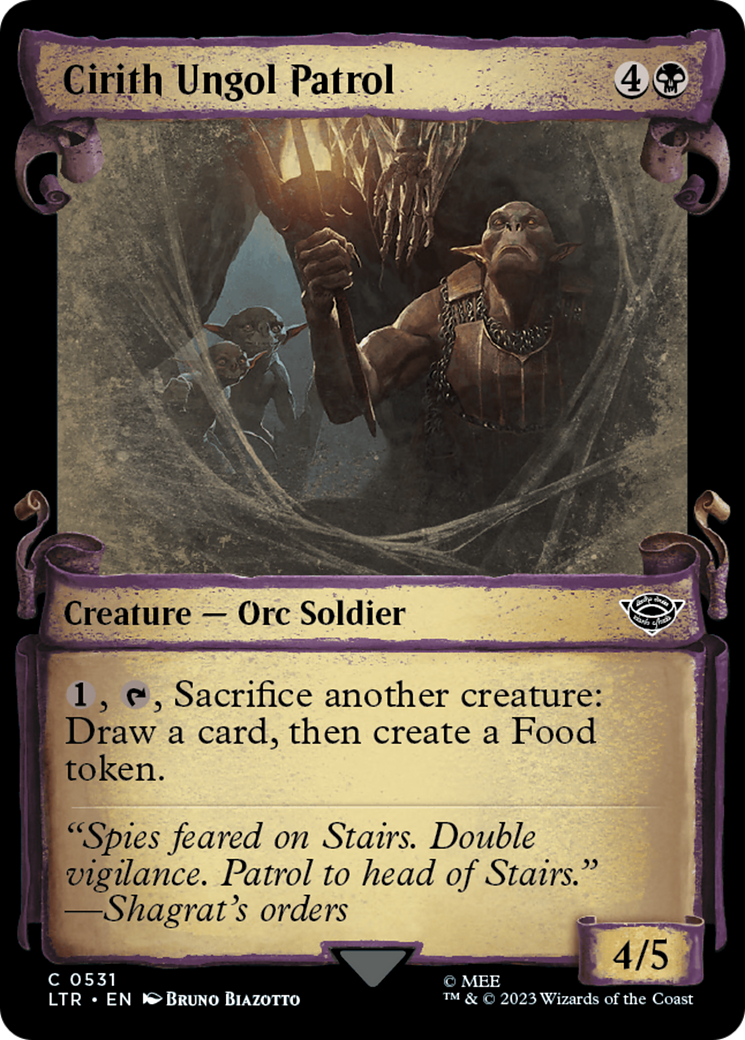 Cirith Ungol Patrol [The Lord of the Rings: Tales of Middle-Earth Showcase Scrolls] | Jomio and Rueliete's Cards and Comics