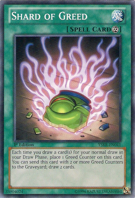Shard of Greed [YSKR-EN041] Common | Jomio and Rueliete's Cards and Comics
