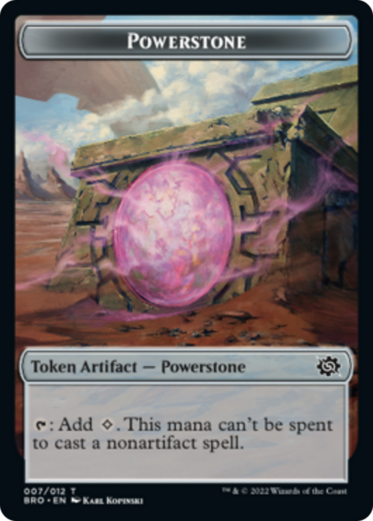 Powerstone Token [The Brothers' War Tokens] | Jomio and Rueliete's Cards and Comics