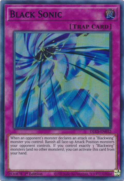 Black Sonic (Blue) [DLCS-EN032] Ultra Rare | Jomio and Rueliete's Cards and Comics