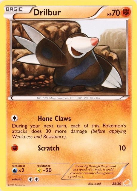 Drilbur (25/30) [Black & White: Trainer Kit - Excadrill] | Jomio and Rueliete's Cards and Comics