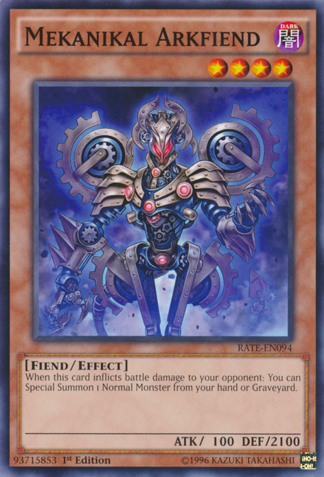 Mekanikal Arkfiend [RATE-EN094] Common | Jomio and Rueliete's Cards and Comics