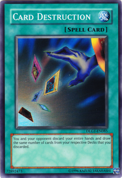 Card Destruction [DLG1-EN085] Super Rare | Jomio and Rueliete's Cards and Comics