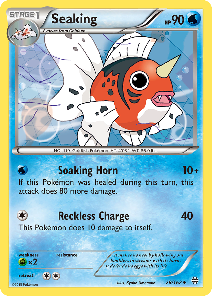 Seaking (28/162) [XY: BREAKthrough] | Jomio and Rueliete's Cards and Comics