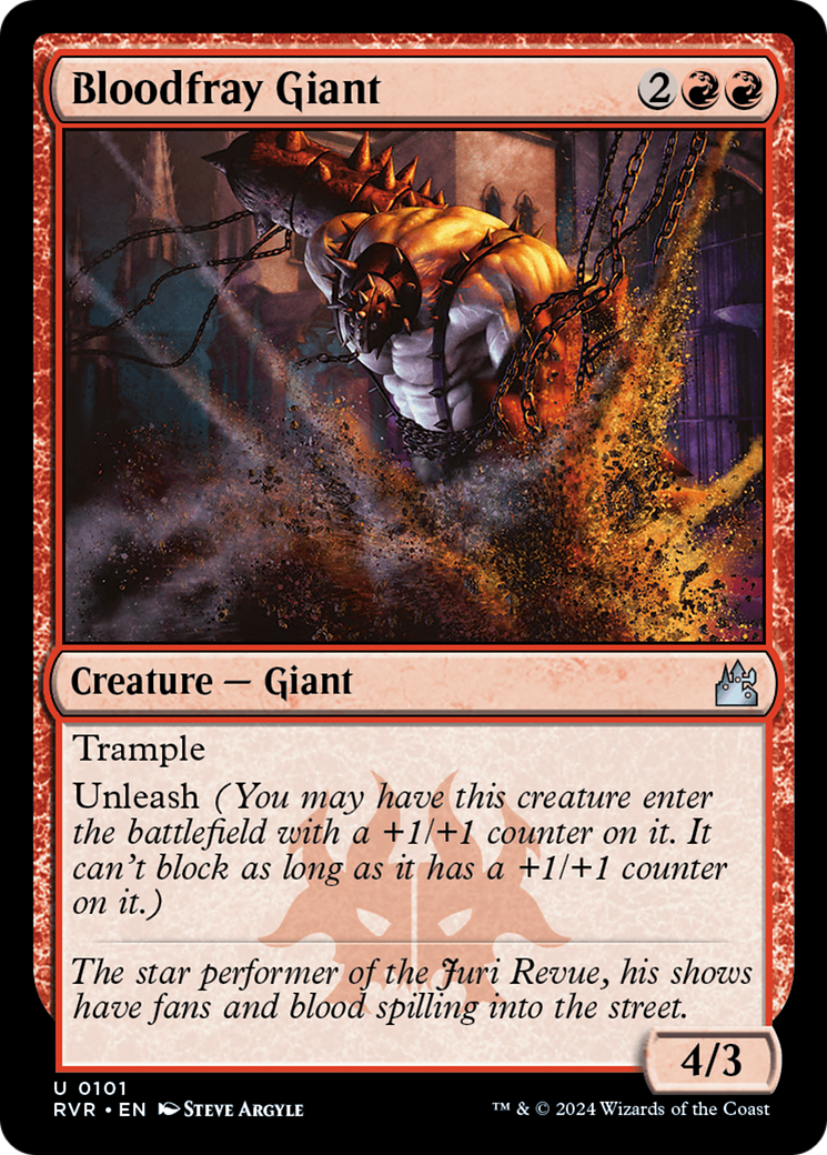 Bloodfray Giant [Ravnica Remastered] | Jomio and Rueliete's Cards and Comics