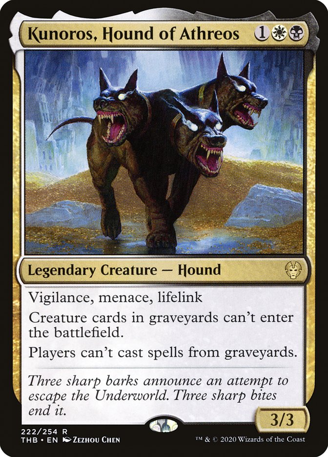 Kunoros, Hound of Athreos [Theros Beyond Death] | Jomio and Rueliete's Cards and Comics