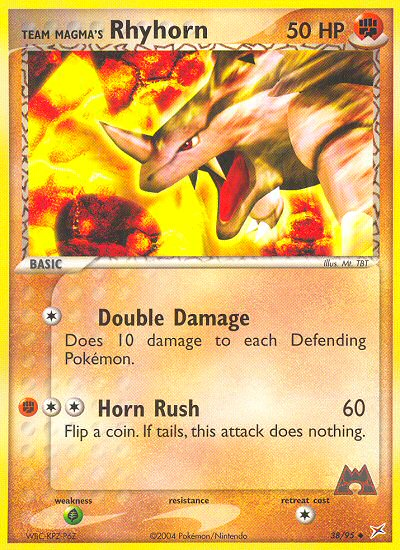 Team Magma's Rhyhorn (38/95) [EX: Team Magma vs Team Aqua] | Jomio and Rueliete's Cards and Comics