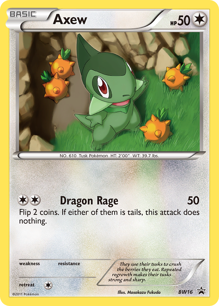 Axew (BW16) [Black & White: Black Star Promos] | Jomio and Rueliete's Cards and Comics