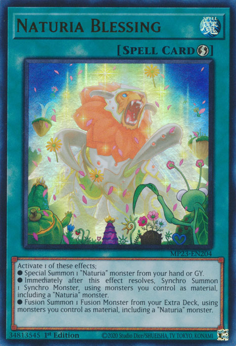 Naturia Blessing [MP23-EN204] Ultra Rare | Jomio and Rueliete's Cards and Comics