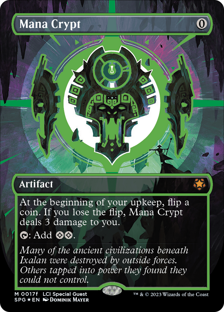 Mana Crypt (0017f) (Borderless) [The Lost Caverns of Ixalan Special Guests] | Jomio and Rueliete's Cards and Comics