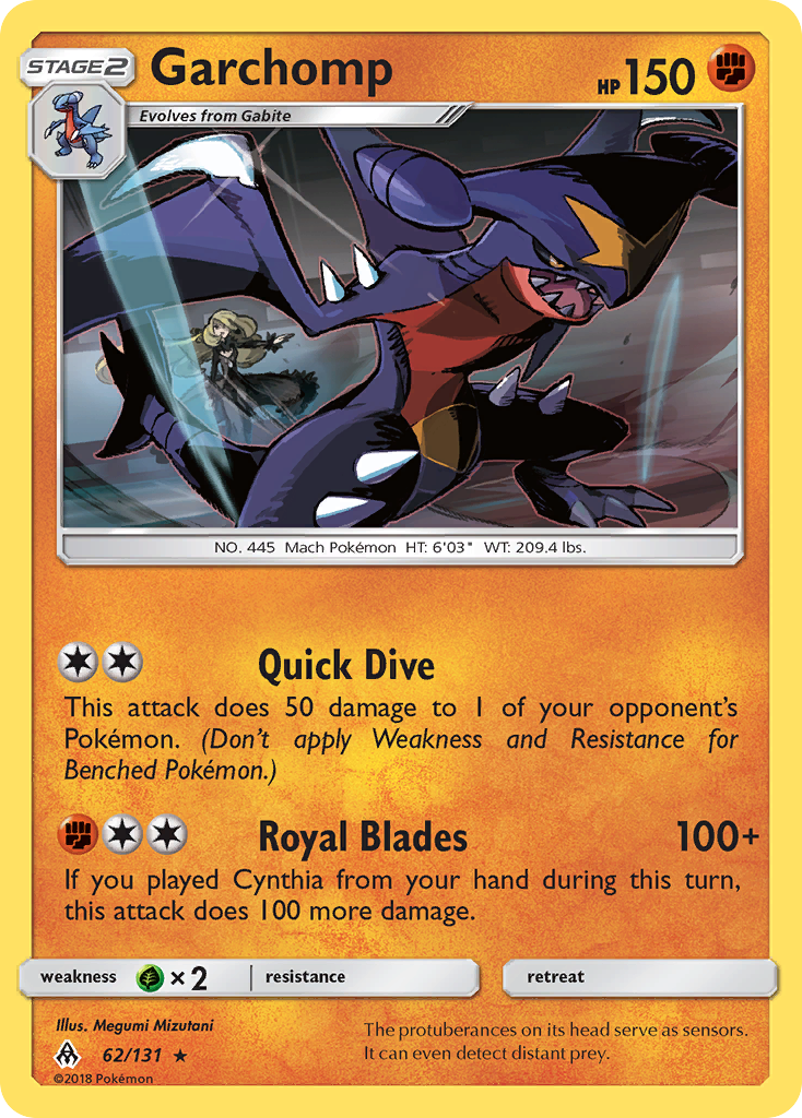 Garchomp (62/131) [Sun & Moon: Forbidden Light] | Jomio and Rueliete's Cards and Comics