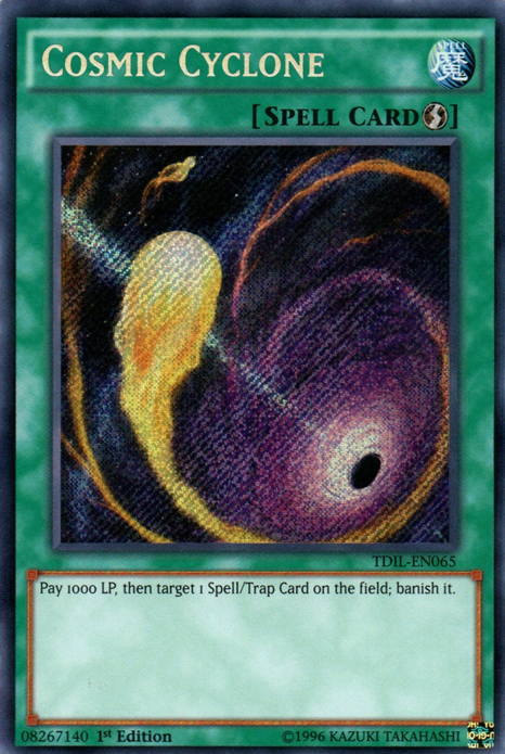 Cosmic Cyclone [TDIL-EN065] Secret Rare | Jomio and Rueliete's Cards and Comics
