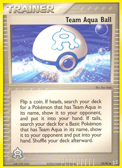 Team Aqua Ball (75/95) [EX: Team Magma vs Team Aqua] | Jomio and Rueliete's Cards and Comics