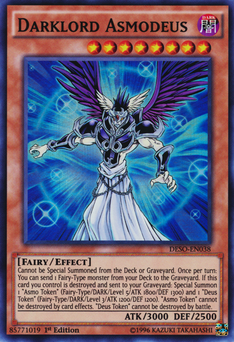 Darklord Asmodeus [DESO-EN038] Super Rare | Jomio and Rueliete's Cards and Comics