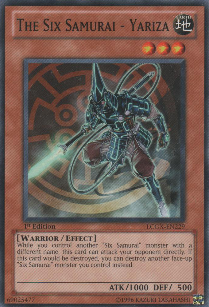 The Six Samurai - Yariza [LCGX-EN229] Common | Jomio and Rueliete's Cards and Comics