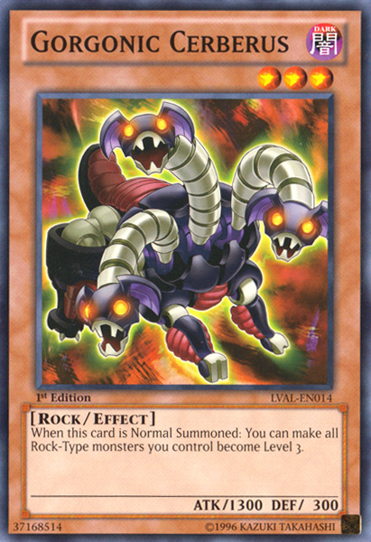 Gorgonic Cerberus [LVAL-EN014] Common | Jomio and Rueliete's Cards and Comics