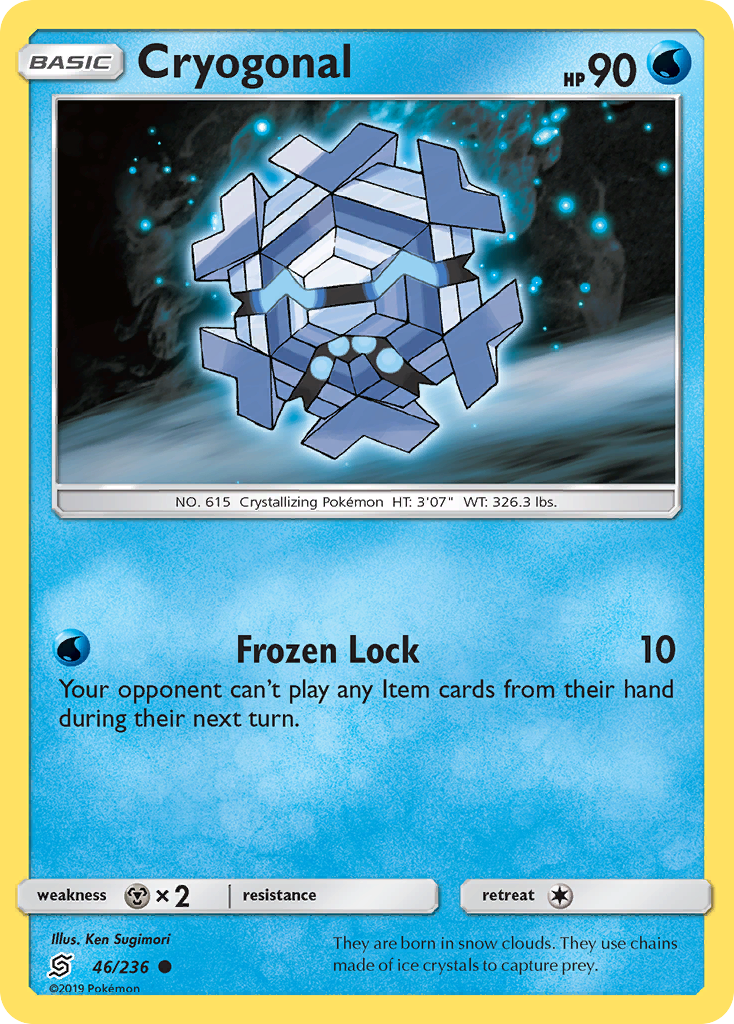 Cryogonal (46/236) [Sun & Moon: Unified Minds] | Jomio and Rueliete's Cards and Comics