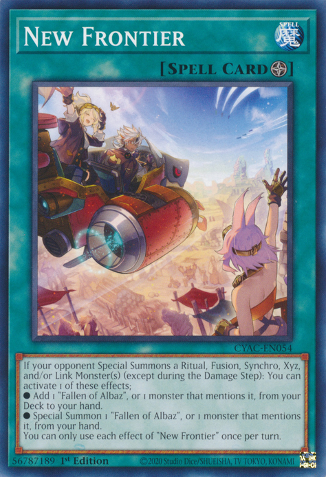 New Frontier [CYAC-EN054] Common | Jomio and Rueliete's Cards and Comics