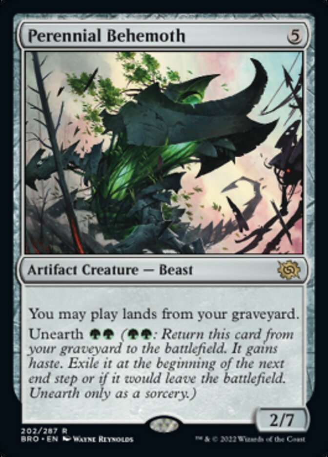 Perennial Behemoth [The Brothers' War] | Jomio and Rueliete's Cards and Comics